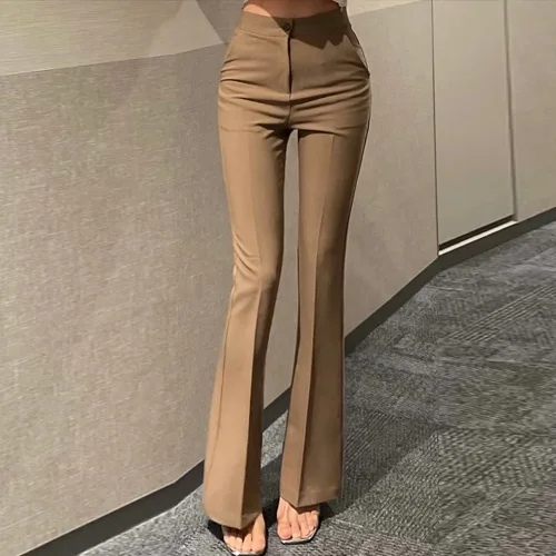 Расклешенные повседневные брюки с высокой талией 5STUDIO GN26 Qui с эффектом удлинения ног, длинные брюки для экстремального похудения, универсальные повседневные брюки
Расклешенные повседневные брюки с высокой талией 5STUDIO GN26 Qui с эффектом удлинения ног, длинные брюки для экстремального похудения, универсальные повседневные брюки