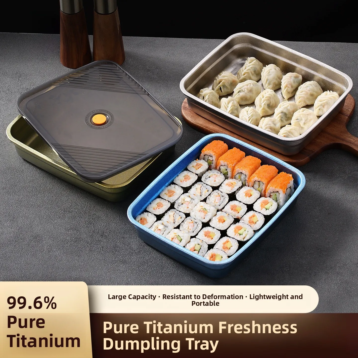 Medical Grade Crystal Titanium Steamer Pan 1600ml with Lid Freshness Preservation Fruit And Vegetable Box Suitable for Men An...
Medical Grade Crystal Titanium Steamer Pan 1600ml with Lid Freshness Preservation Fruit And Vegetable Box Suitable for Men An...