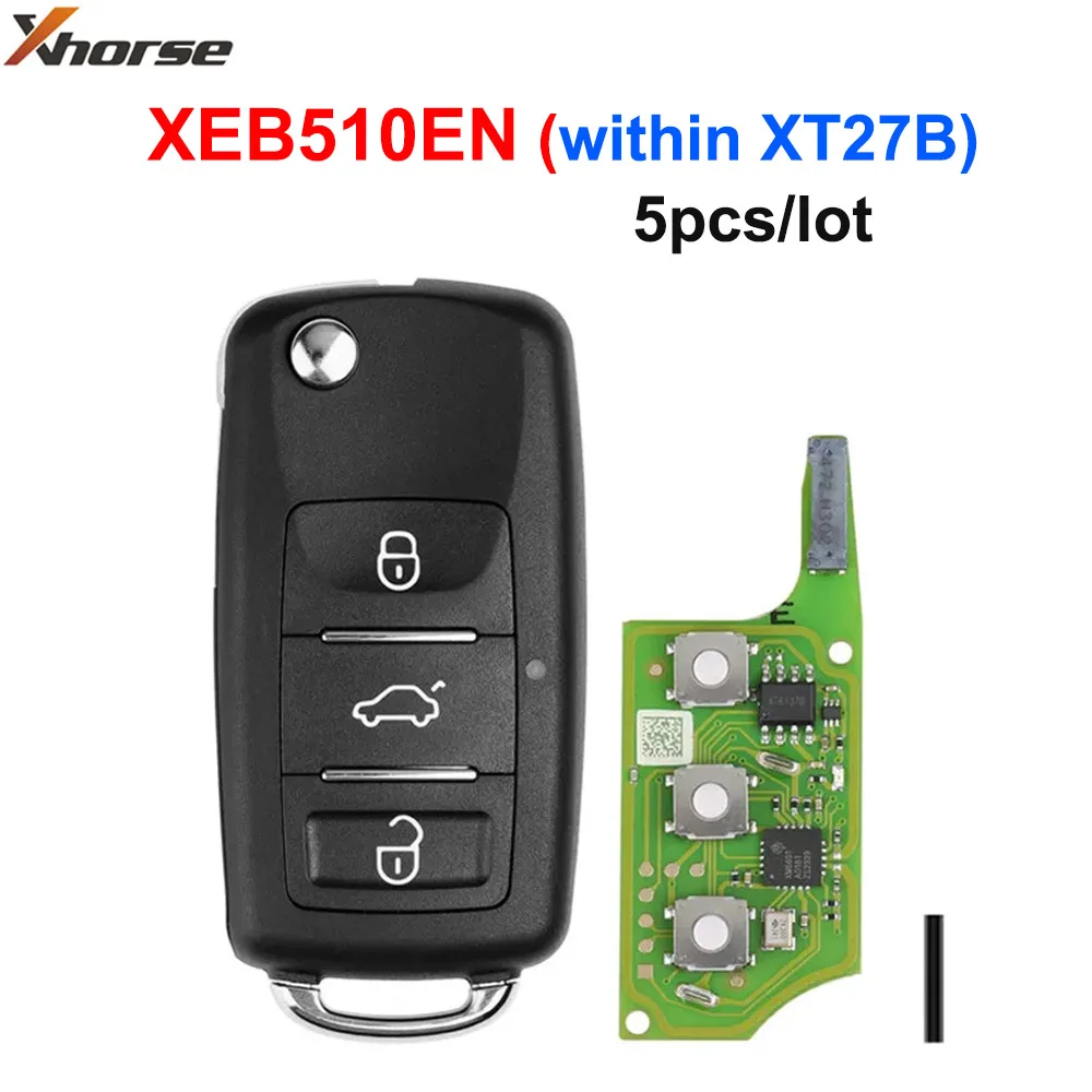 5 шт./лот Xhorse XEB510EN супер пульт дистанционного управления в суперчип XT27B для смарт-ключей VW
5 шт./лот Xhorse XEB510EN супер пульт дистанционного управления в суперчип XT27B для смарт-ключей VW
