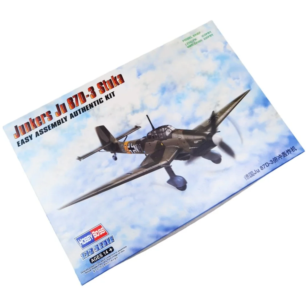 TRUMPETER 1/72 Junkers Ju87D-3 Stuka Fighter Plastic Assembly Puzzle Model
TRUMPETER 1/72 Junkers Ju87D-3 Stuka Fighter Plastic Assembly Puzzle Model