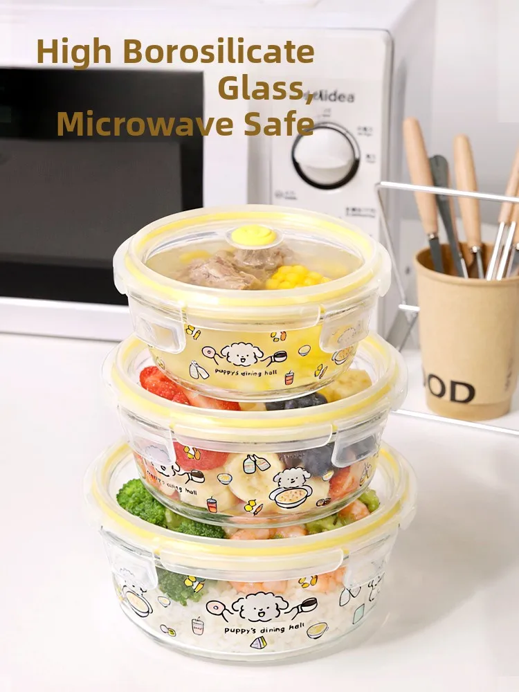 High Borosilie Glass Food Preservation Box round ape with Lid for Microwave Fruit Portioning Lunch Box Suitable for Offi...
High Borosilie Glass Food Preservation Box round ape with Lid for Microwave Fruit Portioning Lunch Box Suitable for Offi...