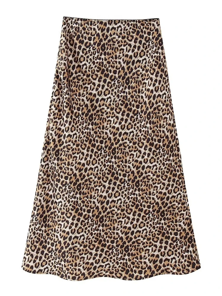 Ladies Vintage Leopard Print High Waist Summer A-Line Skirts Girls Fashion Animal Print 2024 New Satin Feeling Long Skirt
Ladies Vintage Leopard Print High Waist Summer A-Line Skirts Girls Fashion Animal Print 2024 New Satin Feeling Long Skirt
