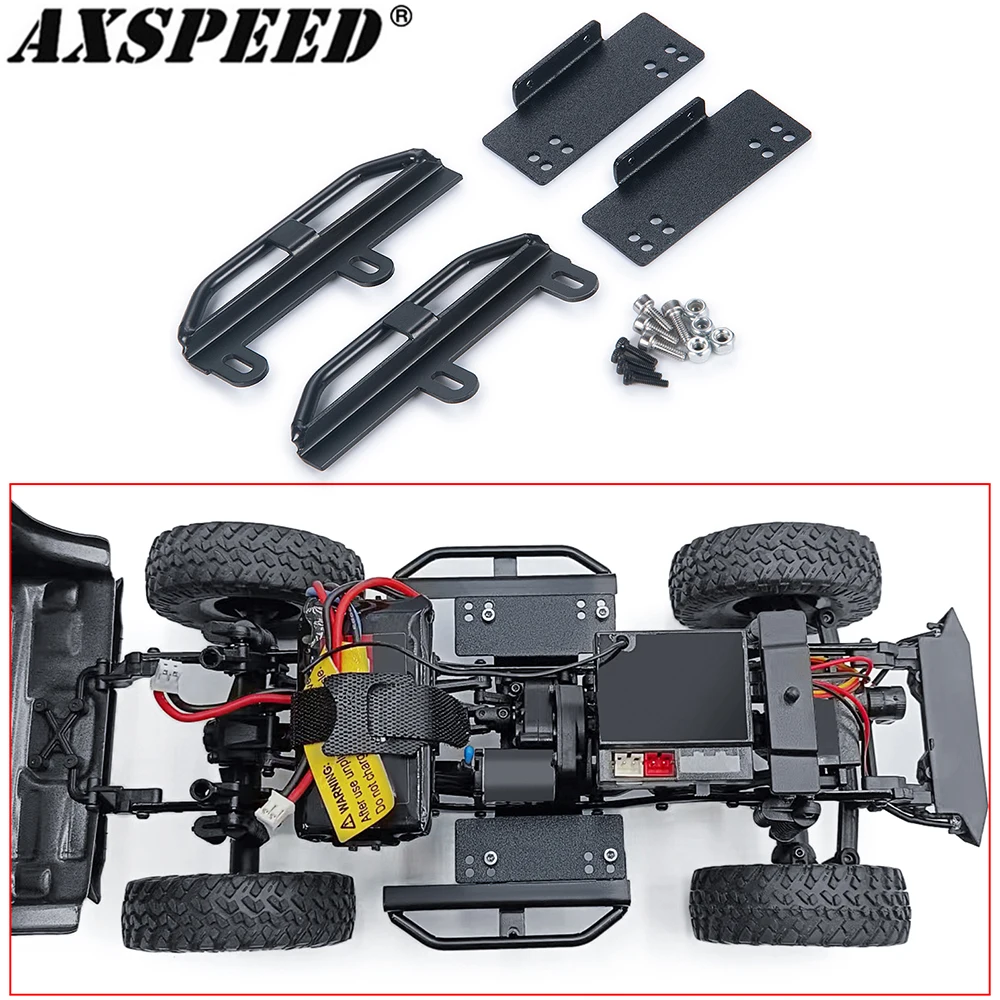 AXSPEED Metal Rock Sliders Side Pedal for 1/24 RC Crawler Car Axial SCX24 Jeep Wrangler JLU Deadbolt Ford Bronco Upgrade Parts
AXSPEED Metal Rock Sliders Side Pedal for 1/24 RC Crawler Car Axial SCX24 Jeep Wrangler JLU Deadbolt Ford Bronco Upgrade Parts