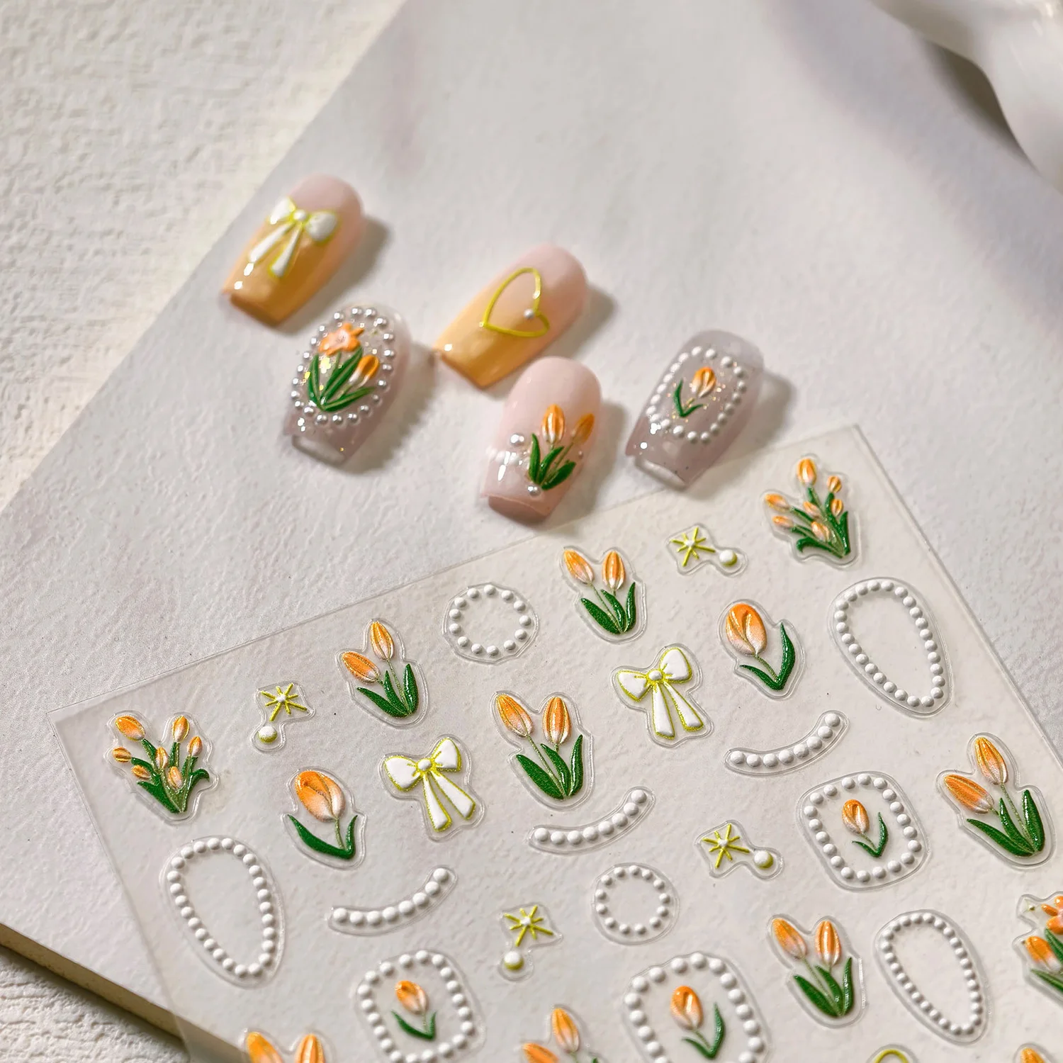 1PC 5D Flower Relief Nail Sticker Flower Tulip Adhesive Flowers Adhesive Sliders Nails Stickers Decorations For Manicure
1PC 5D Flower Relief Nail Sticker Flower Tulip Adhesive Flowers Adhesive Sliders Nails Stickers Decorations For Manicure