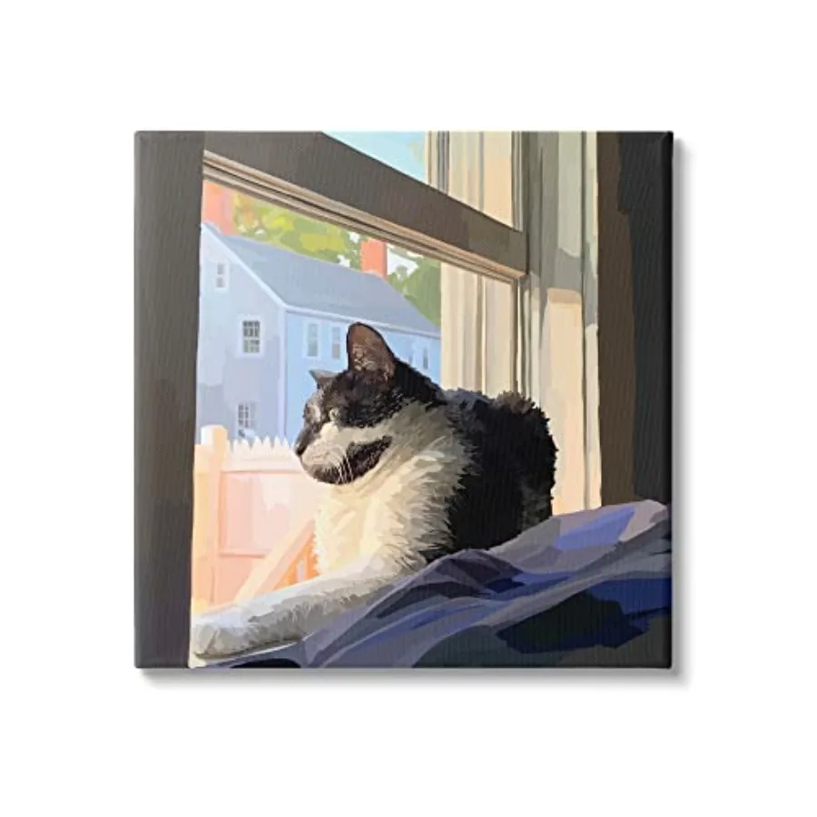 Warm Sunlit Cat Neighborhood Windowsill Canvas Wall Art, Design by Emily Kalina
Warm Sunlit Cat Neighborhood Windowsill Canvas Wall Art, Design by Emily Kalina