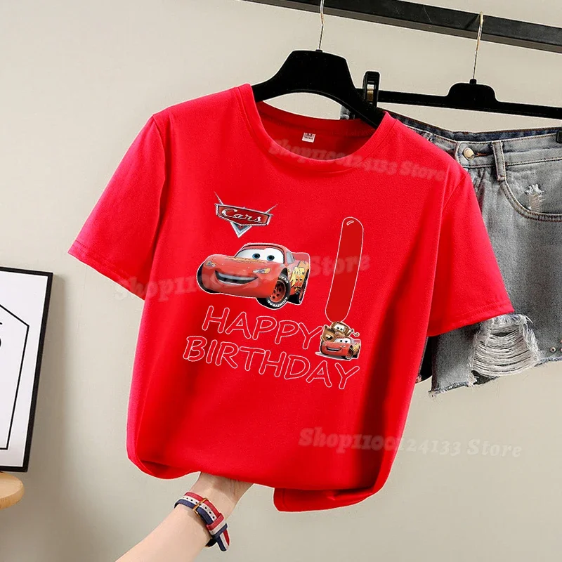 Lightning McQueen Kid Red T-shirt Cute Birthday 1-10 Years Old Anime Print Boy Cotton Tee Shirt Casual Kawaii Clothes Party Gift
Lightning McQueen Kid Red T-shirt Cute Birthday 1-10 Years Old Anime Print Boy Cotton Tee Shirt Casual Kawaii Clothes Party Gift