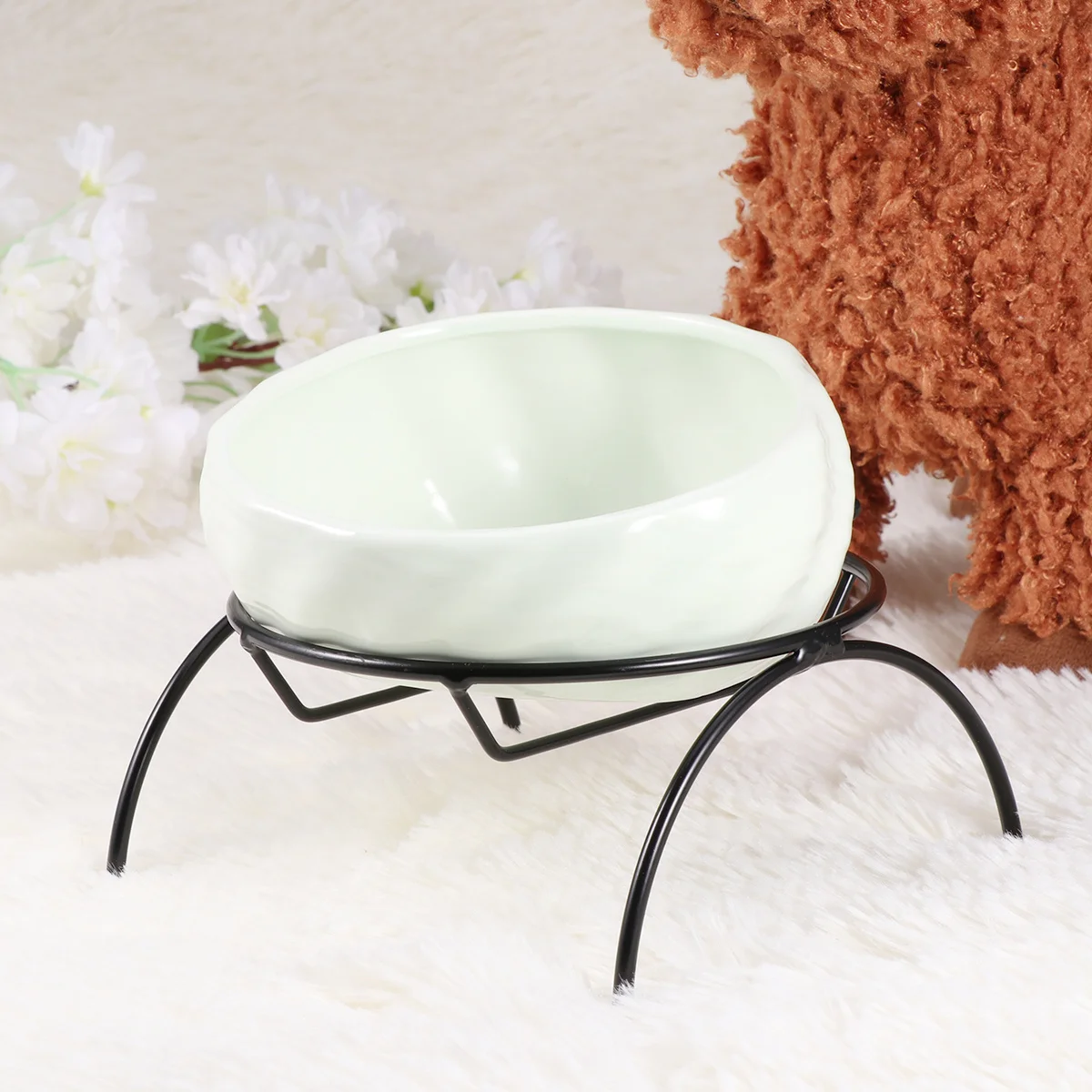 1Set Pet Food Bowl Ceramic Dog Cat Feeder Iron Frame Rack Light Green Stable Non-Slip Elevated Feeding Solution
1Set Pet Food Bowl Ceramic Dog Cat Feeder Iron Frame Rack Light Green Stable Non-Slip Elevated Feeding Solution