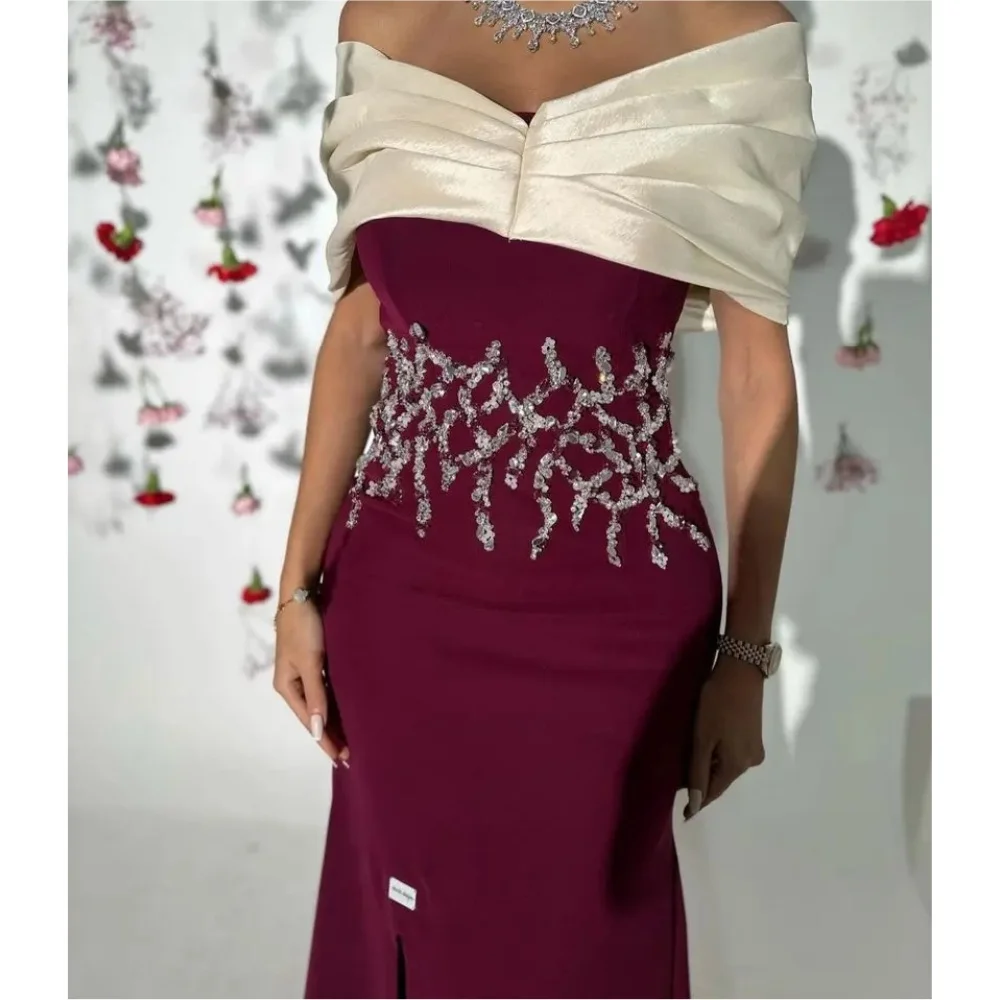 Muloong Off-the-shoulder Neckline Sweep Train Women Elegant And Pretty Luxury Prom Dress
Muloong Off-the-shoulder Neckline Sweep Train Women Elegant And Pretty Luxury Prom Dress