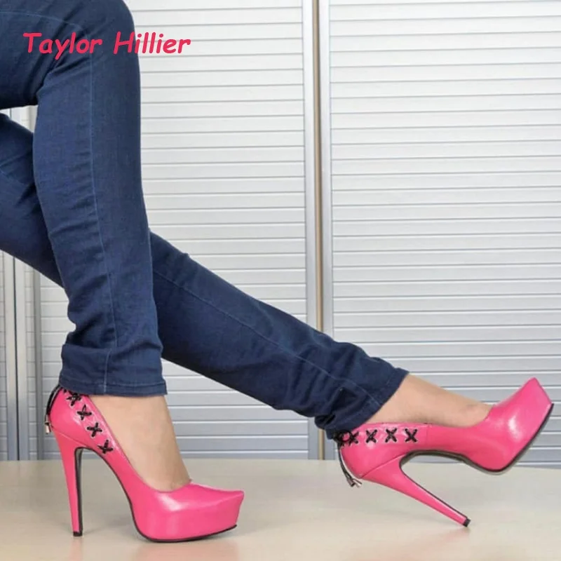 Pink Lace-Up Platform Pumps Women's Pointed Toe Stiletto High Heels Back Tie Closure Gothic Punk Style Party Club Fashion Shoes
Pink Lace-Up Platform Pumps Women's Pointed Toe Stiletto High Heels Back Tie Closure Gothic Punk Style Party Club Fashion Shoes