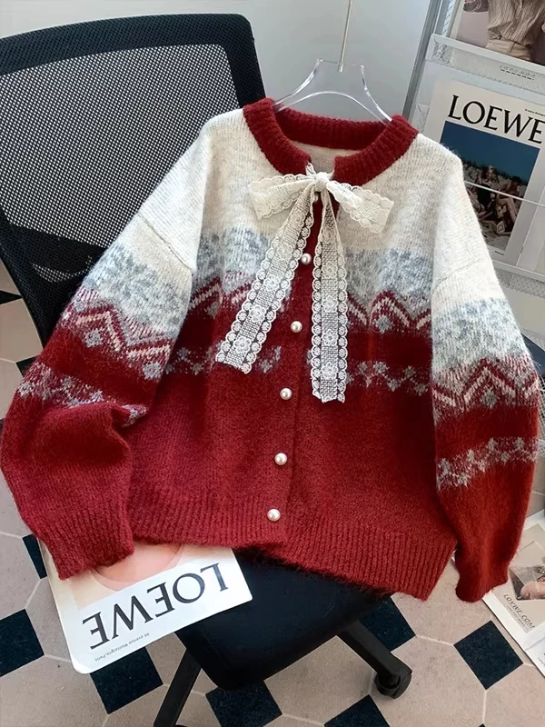 Extra Large 300 Pounds Knot Sweater Coat Women's Autumn Winter Knitted Cardigan Warmth Atmosphere Sense Fashionable...
Extra Large 300 Pounds Knot Sweater Coat Women's Autumn Winter Knitted Cardigan Warmth Atmosphere Sense Fashionable...