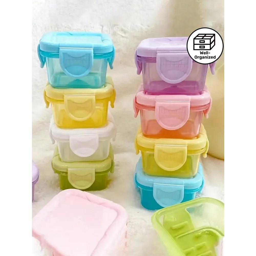 1-12pcs Mini Bento Boxes, Sealed Food Storage Containers, Mini Transparent Containers With Lids, Sealed Food Storage Boxes, Plastic Sealed Storage Boxes, Lunch Boxes, Refrigerator Sealed Containers, Rectangular Plastic Sealed Storage Boxes, Multi-Function
1-12pcs Mini Bento Boxes, Sealed Food Storage Containers, Mini Transparent Containers With Lids, Sealed Food Storage Boxes, Plastic Sealed Storage Boxes, Lunch Boxes, Refrigerator Sealed Containers, Rectangular Plastic Sealed Storage Boxes, Multi-Function