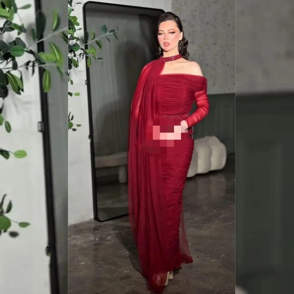 Customized Simple Net Sequined Pleat Straight Off-the-shoulder Long Dresses Bespoke Occasion Exquisite
Customized Simple Net Sequined Pleat Straight Off-the-shoulder Long Dresses Bespoke Occasion Exquisite