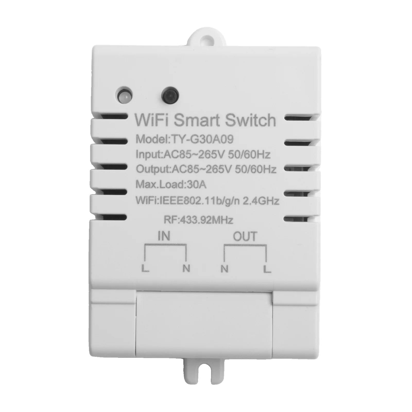 DIY Таймер Умный Wi-Fi переключатель 30A кВтч Приложение Дистанционное управление Функция общего доступа всей семьи Три режима работы Функция синхронизации
DIY Таймер Умный Wi-Fi переключатель 30A кВтч Приложение Дистанционное управление Функция общего доступа всей семьи Три режима работы Функция синхронизации