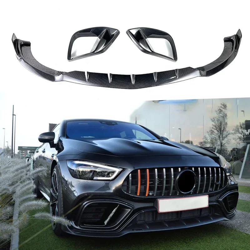 Dry Carbon Fiber Full Set Body Kit B style For Mercedes GT class X290 GT63 Front Lip Fog light cover
Dry Carbon Fiber Full Set Body Kit B style For Mercedes GT class X290 GT63 Front Lip Fog light cover