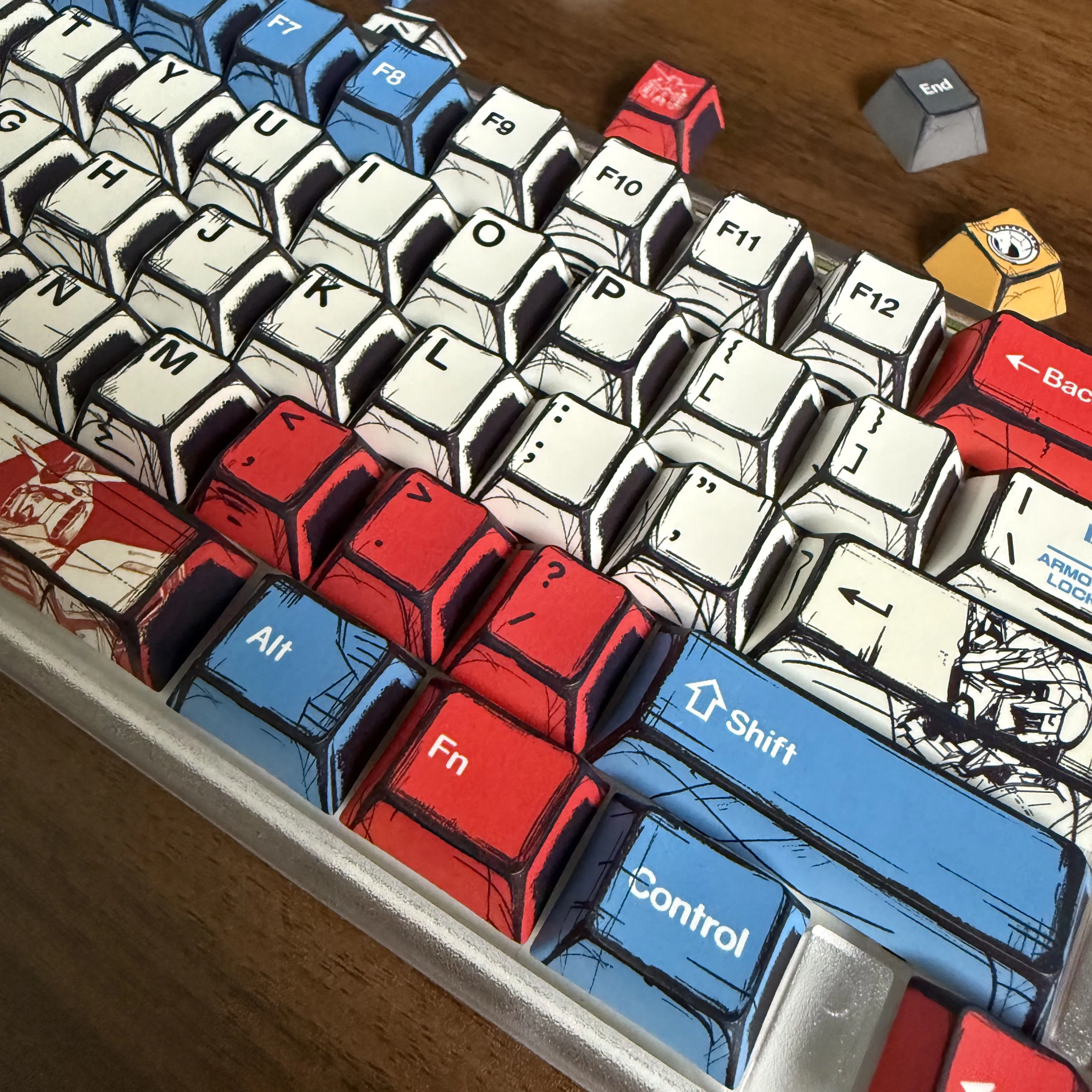 Gacha Comic Key Caps Cherry Profile Red Blue White Customized Personalized Mechanical Keyboard Keycaps for Game Office Home Work
Gacha Comic Key Caps Cherry Profile Red Blue White Customized Personalized Mechanical Keyboard Keycaps for Game Office Home Work