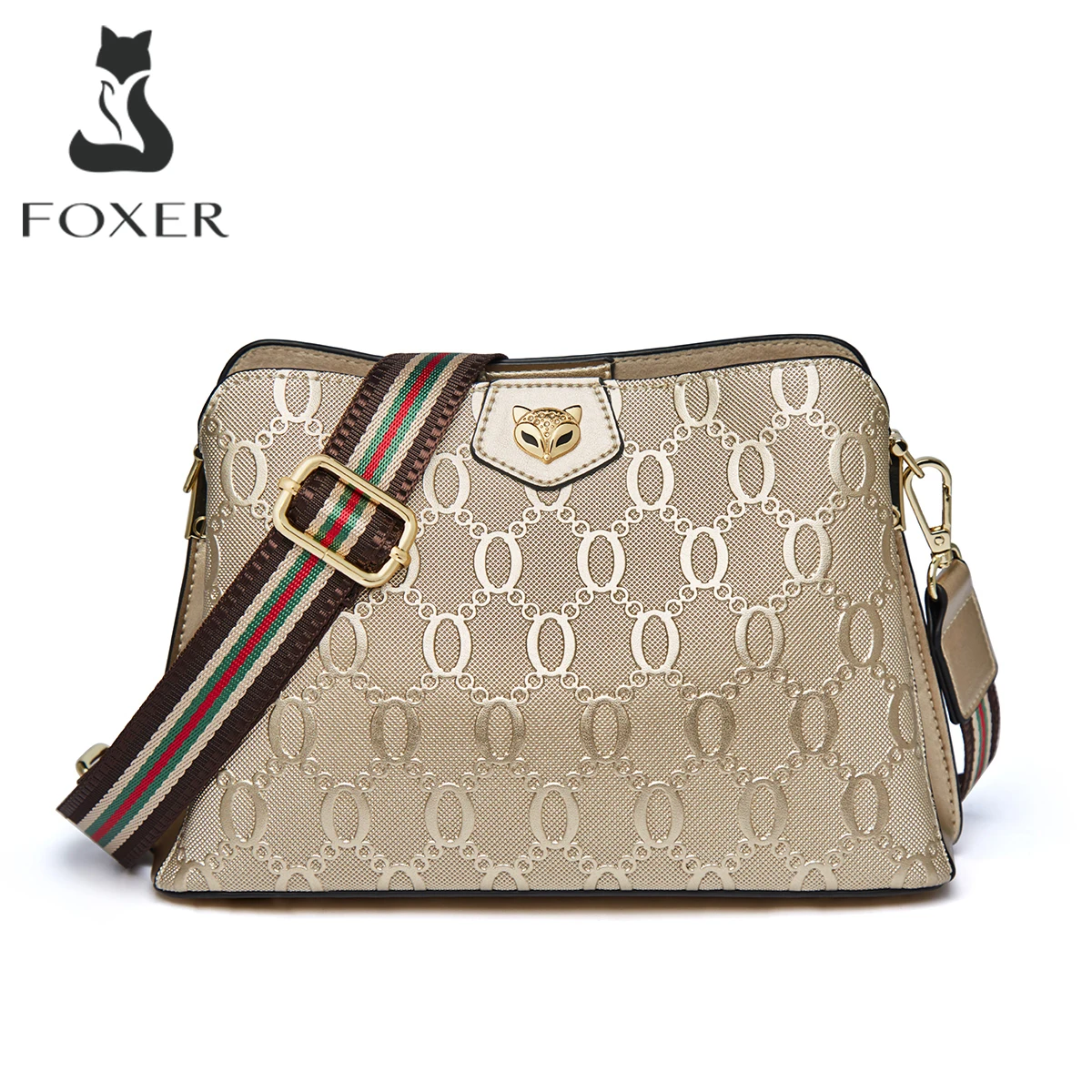 FOXER Cowhide Leather Women's Shoulder Bag 2026 Hoting New Large Tote Bag Elegant Luxury Lady Crossbody Purse Gift for Mom
FOXER Cowhide Leather Women's Shoulder Bag 2026 Hoting New Large Tote Bag Elegant Luxury Lady Crossbody Purse Gift for Mom