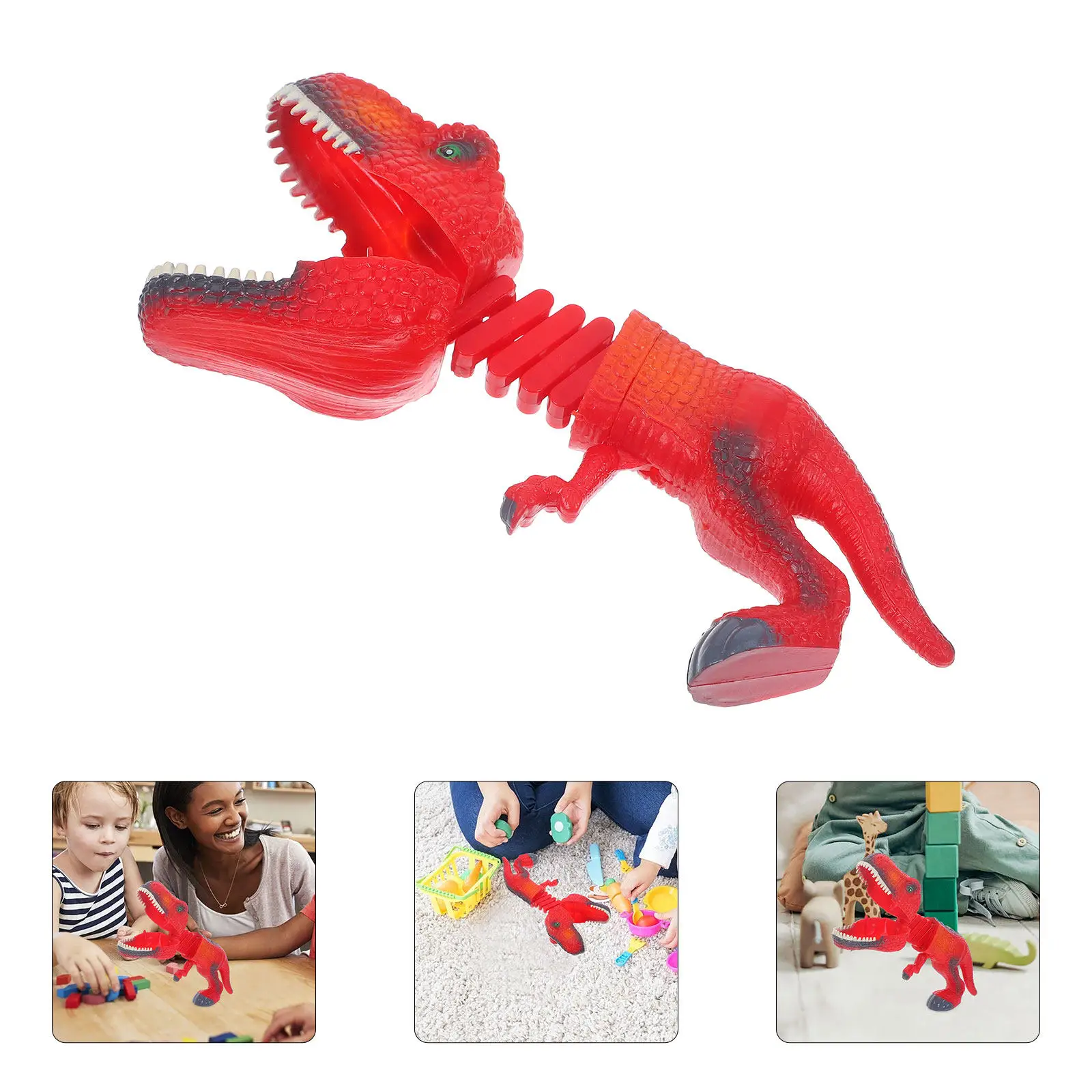 Simulation Dinosaur Retractable Telescopic Trigger Spring Grabber Plaything Funny Creative Prank Interactive Family Game
Simulation Dinosaur Retractable Telescopic Trigger Spring Grabber Plaything Funny Creative Prank Interactive Family Game