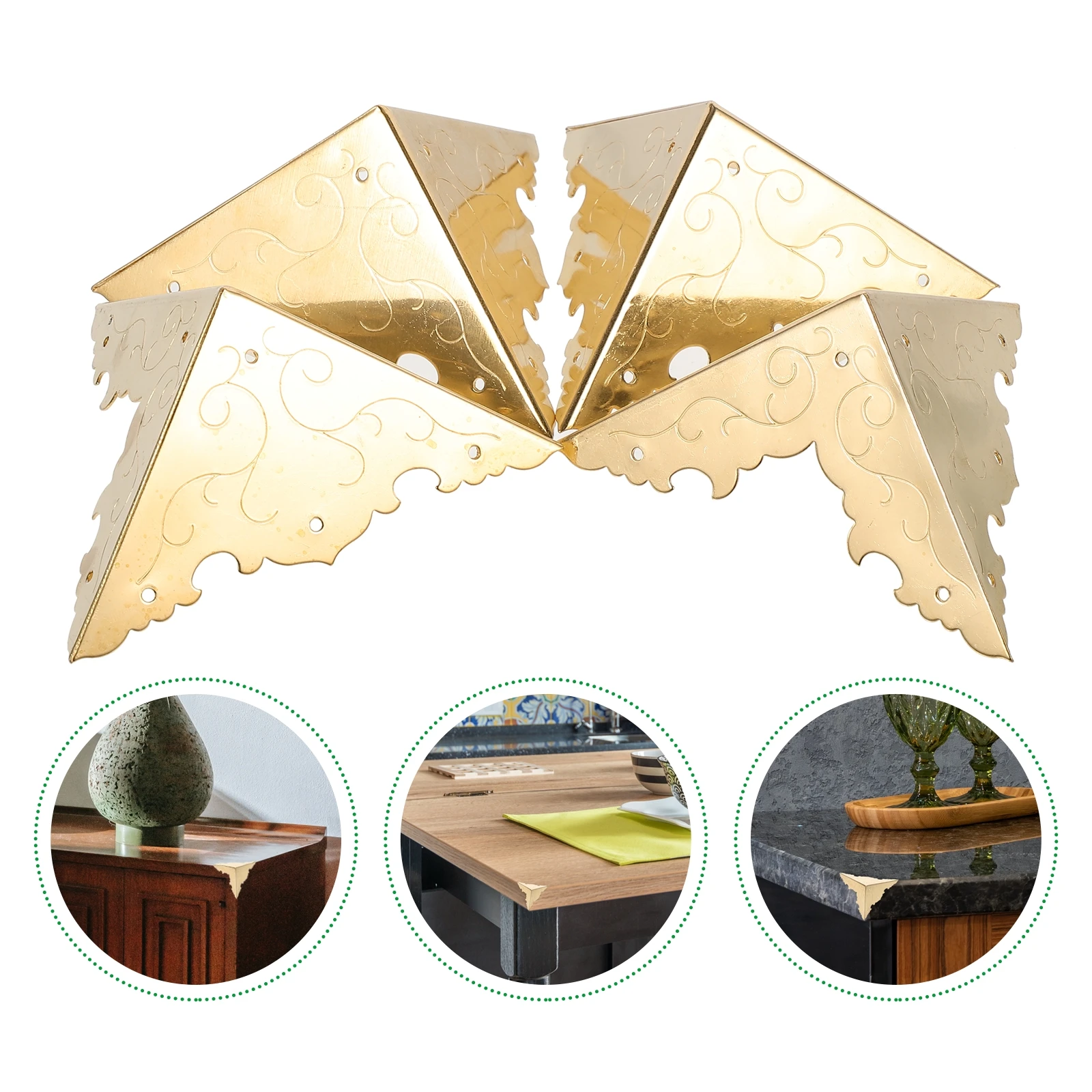 Furniture Corner Guards Brass Angle Jewelry Case Protector Leg Floor Protectors Durable Baby
Furniture Corner Guards Brass Angle Jewelry Case Protector Leg Floor Protectors Durable Baby