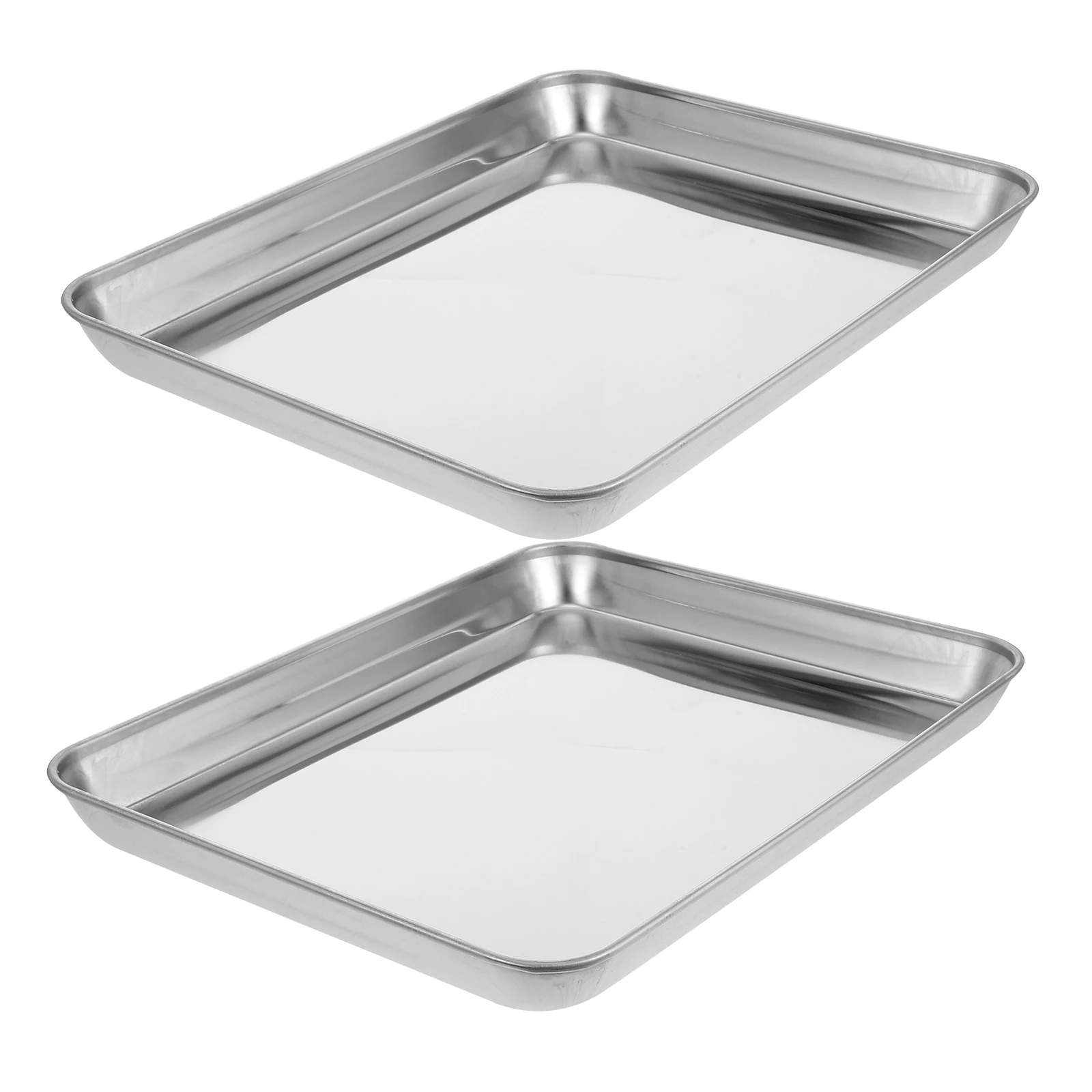 2pcs Stainless Steel Tray Multifunctional Kitchen Roasting Pan Rectangle Baking Basin for BBQ Snacks Hot Pot Dumplings
2pcs Stainless Steel Tray Multifunctional Kitchen Roasting Pan Rectangle Baking Basin for BBQ Snacks Hot Pot Dumplings