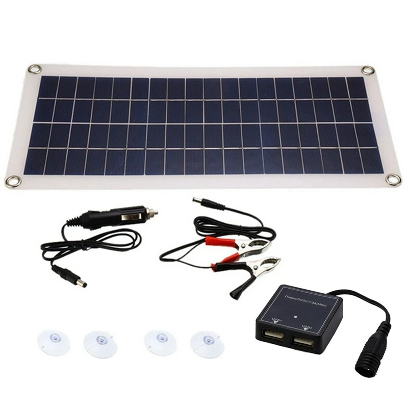 A20F-1X8W 12V Dual USB/DC Гибкая солнечная панель Эффективная зарядка автомобильного аккумулятора Кемпинг
A20F-1X8W 12V Dual USB/DC Гибкая солнечная панель Эффективная зарядка автомобильного аккумулятора Кемпинг