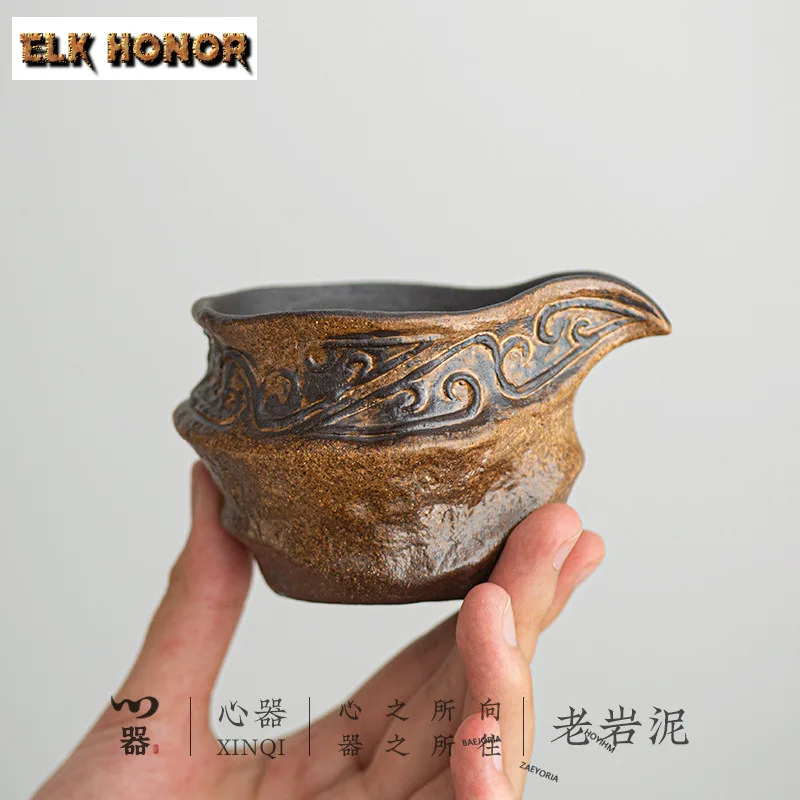 120ml Vintage Old Rock Mud Tea Pitcher Divide Tea Cha Hai Dispenser Justice Cup Kung Fu Tea Fair Mug Chinese Tea Set Supplies
120ml Vintage Old Rock Mud Tea Pitcher Divide Tea Cha Hai Dispenser Justice Cup Kung Fu Tea Fair Mug Chinese Tea Set Supplies