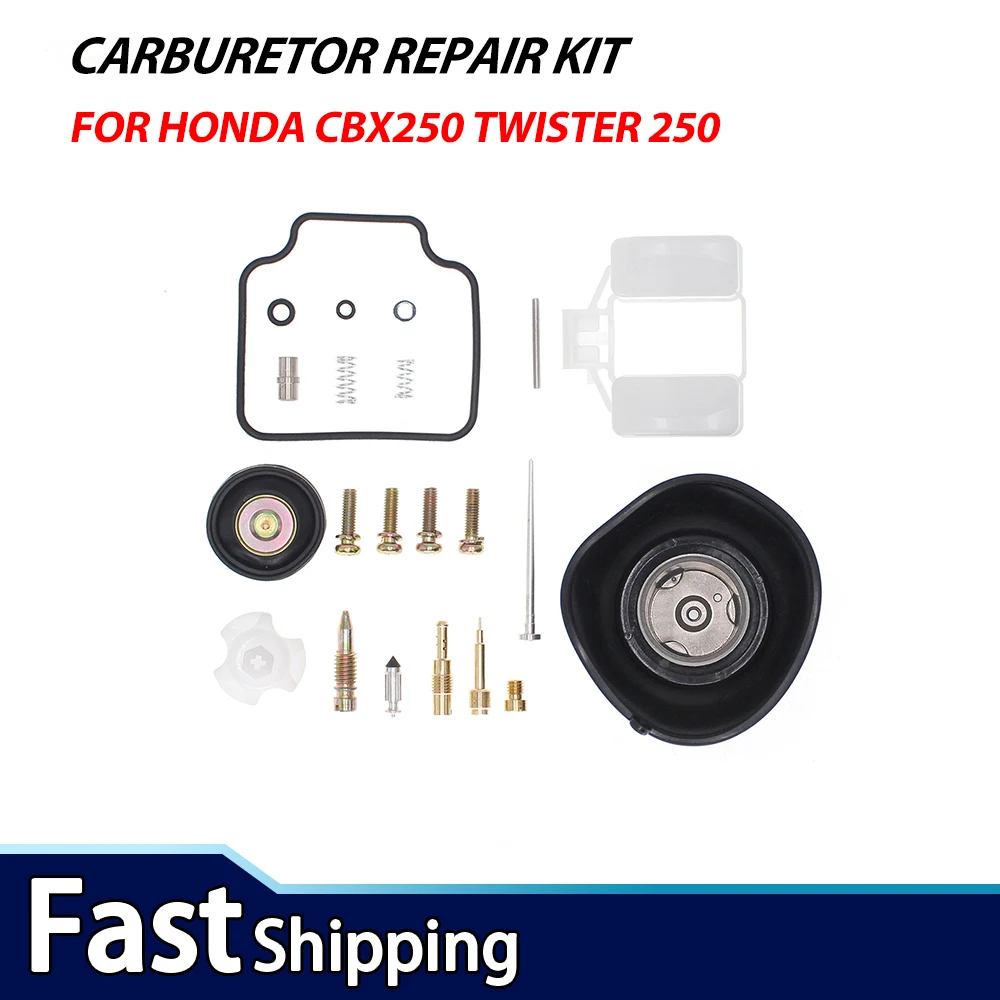 For Honda CBX250 Twister 250 Motorcycle Carburetor Repair Kit Carb Rebuild Kit With Float Plunger
For Honda CBX250 Twister 250 Motorcycle Carburetor Repair Kit Carb Rebuild Kit With Float Plunger