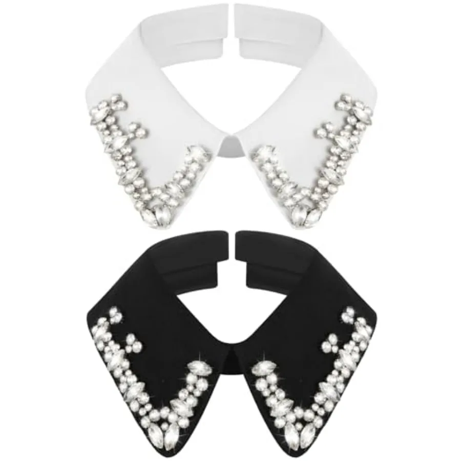yoga 2 Pcs Dickey s Collar Women Detacable Fake Fal Collar Coker W Black Classic Style
yoga 2 Pcs Dickey s Collar Women Detacable Fake Fal Collar Coker W Black Classic Style
