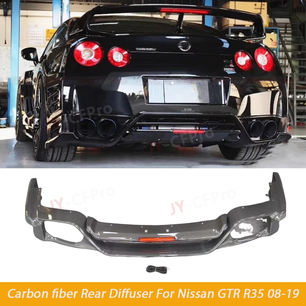 GTR35 With light Real Carbon Fiber Car Rear Diffuser Bumper Lip Body Kit For Nissan GTR R35 Top Secret Style 2008-2019
GTR35 With light Real Carbon Fiber Car Rear Diffuser Bumper Lip Body Kit For Nissan GTR R35 Top Secret Style 2008-2019