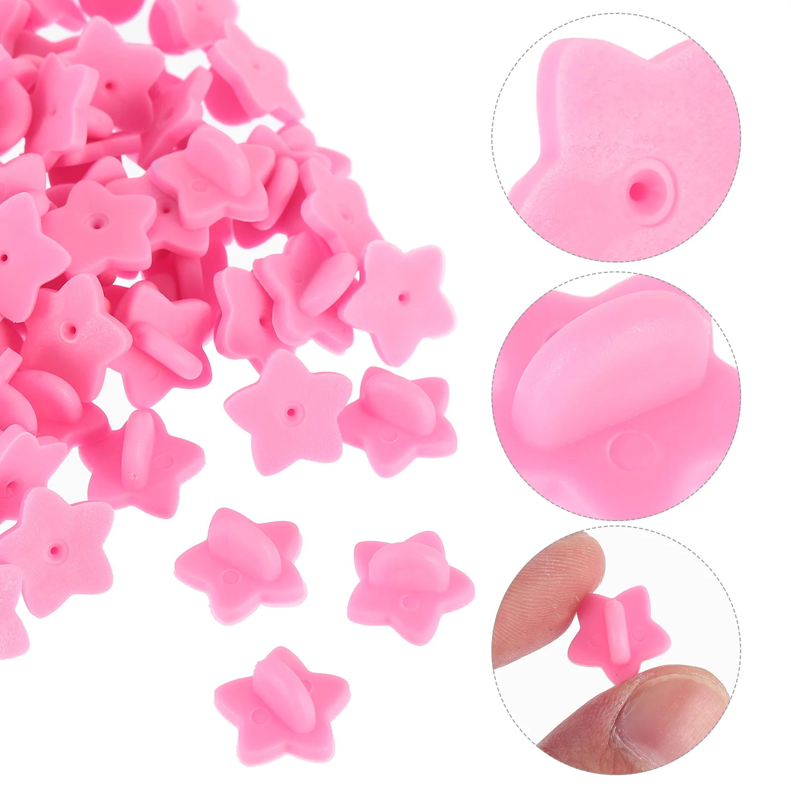 100PCS Star Shaped Plastic Pin Backs Cap Badge Accessories Red Color Tie Tacks Lapel Holder Creative Butterfly Hat Buckle
100PCS Star Shaped Plastic Pin Backs Cap Badge Accessories Red Color Tie Tacks Lapel Holder Creative Butterfly Hat Buckle
