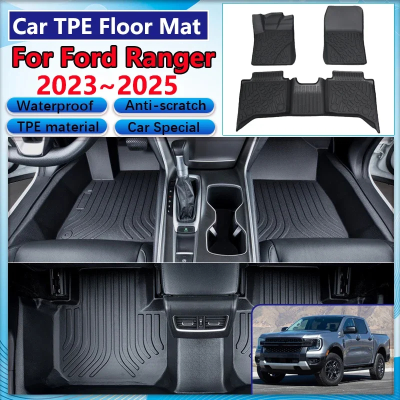 Автомобильные аксессуары для Ford Ranger T6 P703 2023 2024 2025 Материал TPE Коврик для пола против царапин Грязевой ковер Подушка для ног Полный коврик
Автомобильные аксессуары для Ford Ranger T6 P703 2023 2024 2025 Материал TPE Коврик для пола против царапин Грязевой ковер Подушка для ног Полный коврик