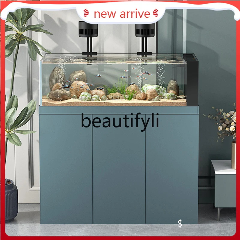 ALiving room household ecological fish tank bottom filter ultra-white glass side overflow customization H
ALiving room household ecological fish tank bottom filter ultra-white glass side overflow customization H