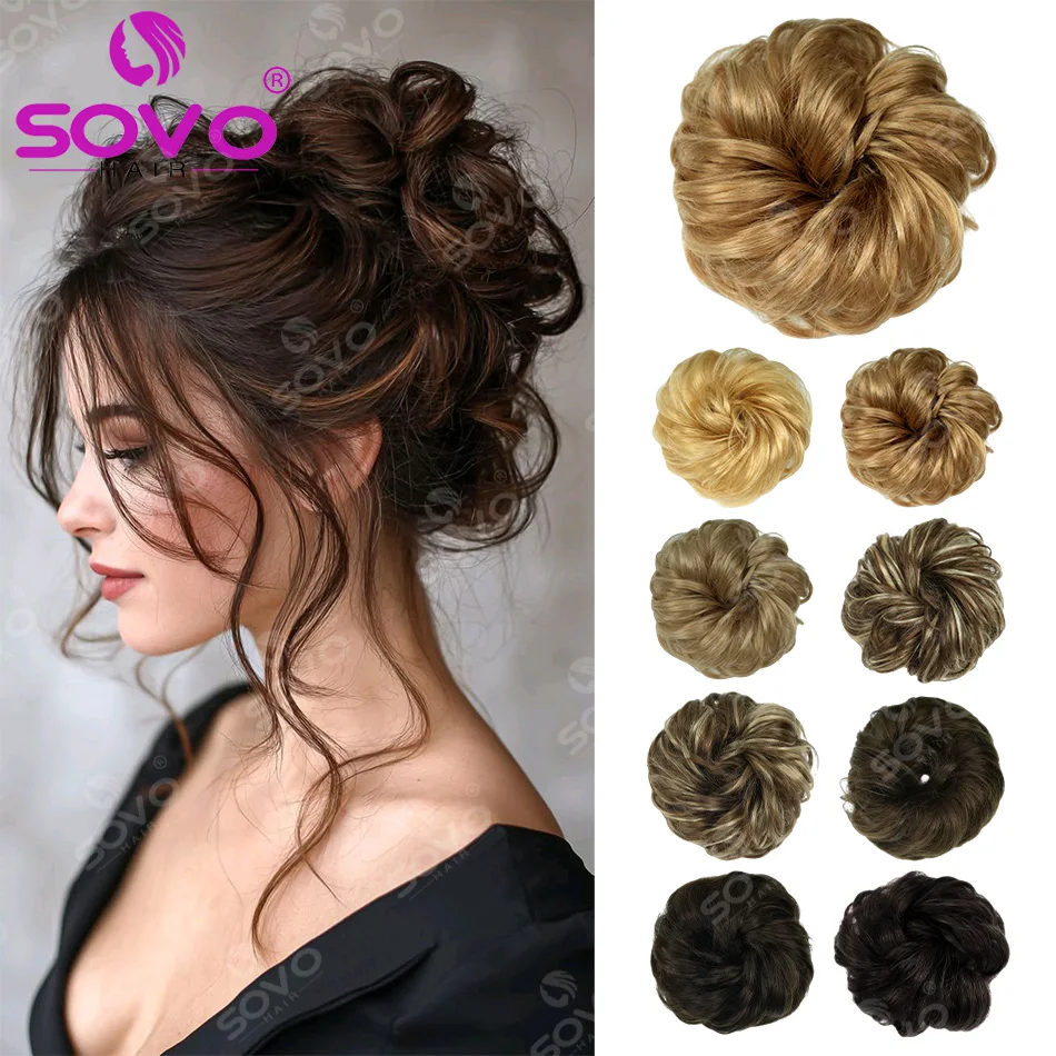 Human Hair Bun 100% Real Hair Bun Extensions Natural Hair Brown Hair Messy Rose Bun Wavy Curly Bun Hair Pieces for Women
Human Hair Bun 100% Real Hair Bun Extensions Natural Hair Brown Hair Messy Rose Bun Wavy Curly Bun Hair Pieces for Women