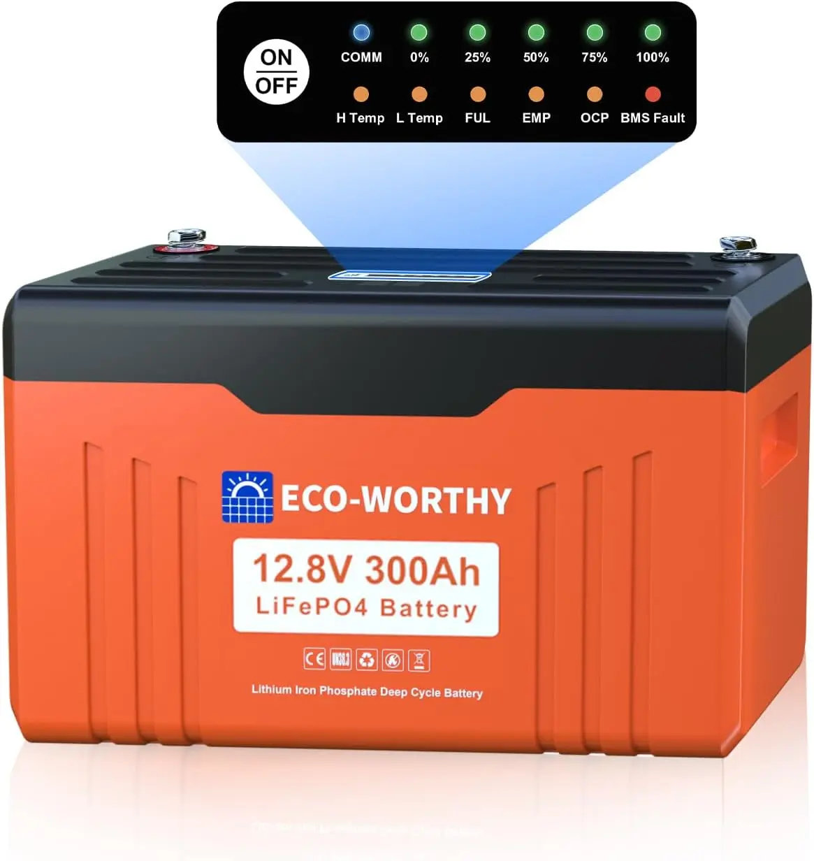 12V 300AH LiFePO4 Lithium Battery Bluetooth with SOC LEDs, Low Temp Protection, 3840WH, 200A BMS Up to 15000 Deep Cycle for Off-
12V 300AH LiFePO4 Lithium Battery Bluetooth with SOC LEDs, Low Temp Protection, 3840WH, 200A BMS Up to 15000 Deep Cycle for Off-