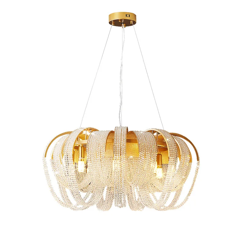 Italian crystal chandelier luxury round light luxury living room dining room
Italian crystal chandelier luxury round light luxury living room dining room