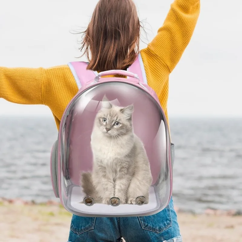 Pet Cat Carrying Bag Space Pet Backpacks Breathable Portable Transparent Backpack Puppy Dog Transport Carrier Space Capsule Bags
Pet Cat Carrying Bag Space Pet Backpacks Breathable Portable Transparent Backpack Puppy Dog Transport Carrier Space Capsule Bags