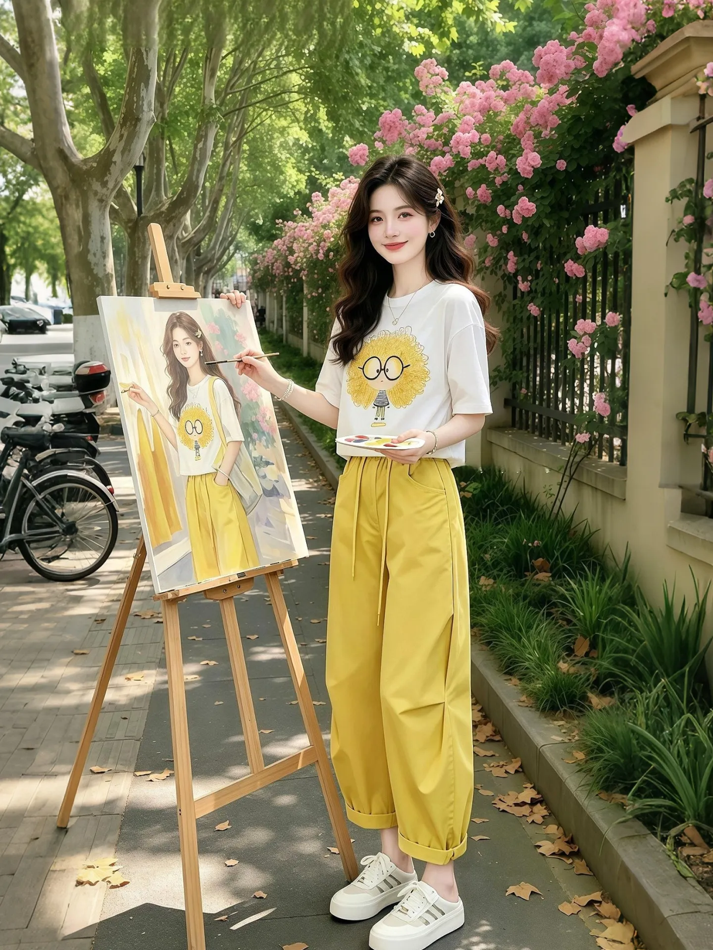 Unique Summer Outfit Set Women's Short Sleeve T-Shirt And Wide Leg Pants Fashionable Breathable Comfortable Commute Style
Unique Summer Outfit Set Women's Short Sleeve T-Shirt And Wide Leg Pants Fashionable Breathable Comfortable Commute Style