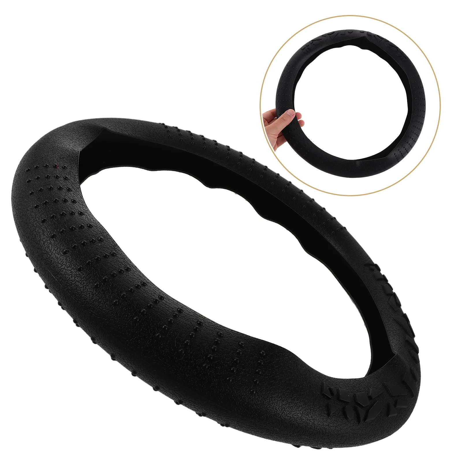 Geometric Silicone Steering Wheel Protector Cover Anti-Slip Universal Fit Elastic Round Car Steering Sleeve Durable Sun
Geometric Silicone Steering Wheel Protector Cover Anti-Slip Universal Fit Elastic Round Car Steering Sleeve Durable Sun