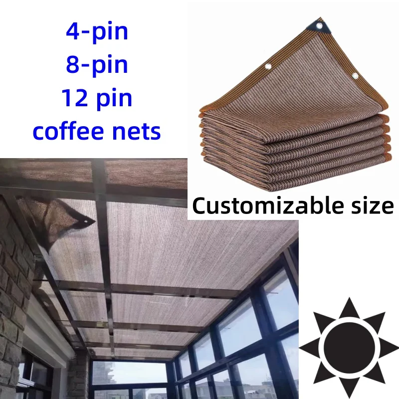 55-90% Sunshade Rate Coffee Customizable Size Sunshade Fence Summer Sunshade Net High-density Weaving
55-90% Sunshade Rate Coffee Customizable Size Sunshade Fence Summer Sunshade Net High-density Weaving