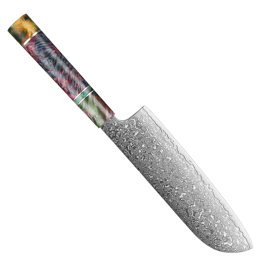 Japanese Santoku Knife 7 Inch Damascus VG10 Steel Sharp Chef Knife Ergonomic Handle Cutting vegetables, fruits, meat, etc.
Japanese Santoku Knife 7 Inch Damascus VG10 Steel Sharp Chef Knife Ergonomic Handle Cutting vegetables, fruits, meat, etc.