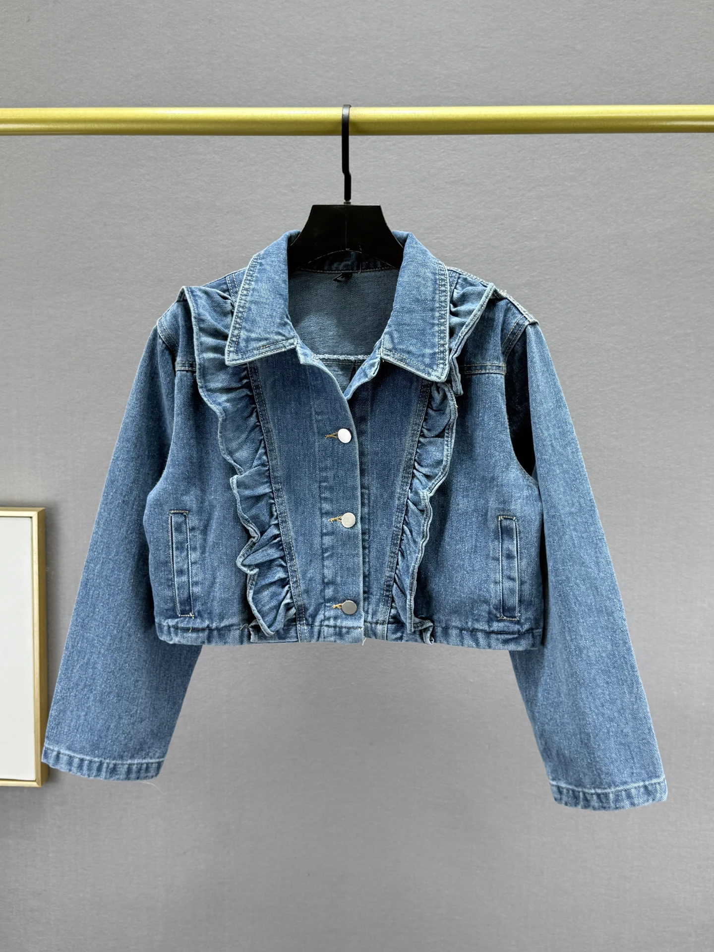 Retro Sle ort Denim Jaet Women's Faion Early Autumn New Vintage Worn-look Long Sve Blouse Casual Cotton Blend
Retro Sle ort Denim Jaet Women's Faion Early Autumn New Vintage Worn-look Long Sve Blouse Casual Cotton Blend