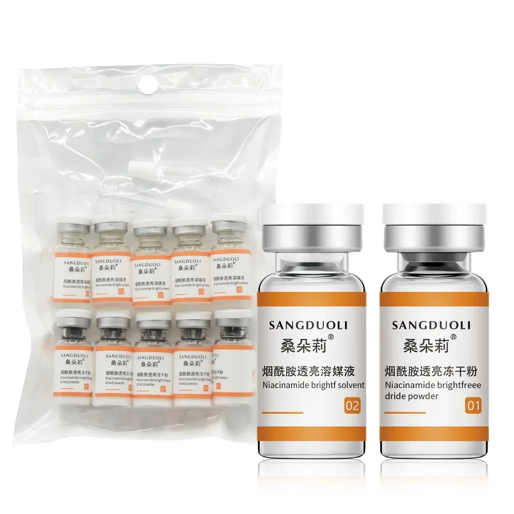 Niacinamide Freeze-Dried Powder 5 Pairs Oligopeptide Brightening Moisturizing Repairing Improve Dullness Skin Whitening Care
Niacinamide Freeze-Dried Powder 5 Pairs Oligopeptide Brightening Moisturizing Repairing Improve Dullness Skin Whitening Care