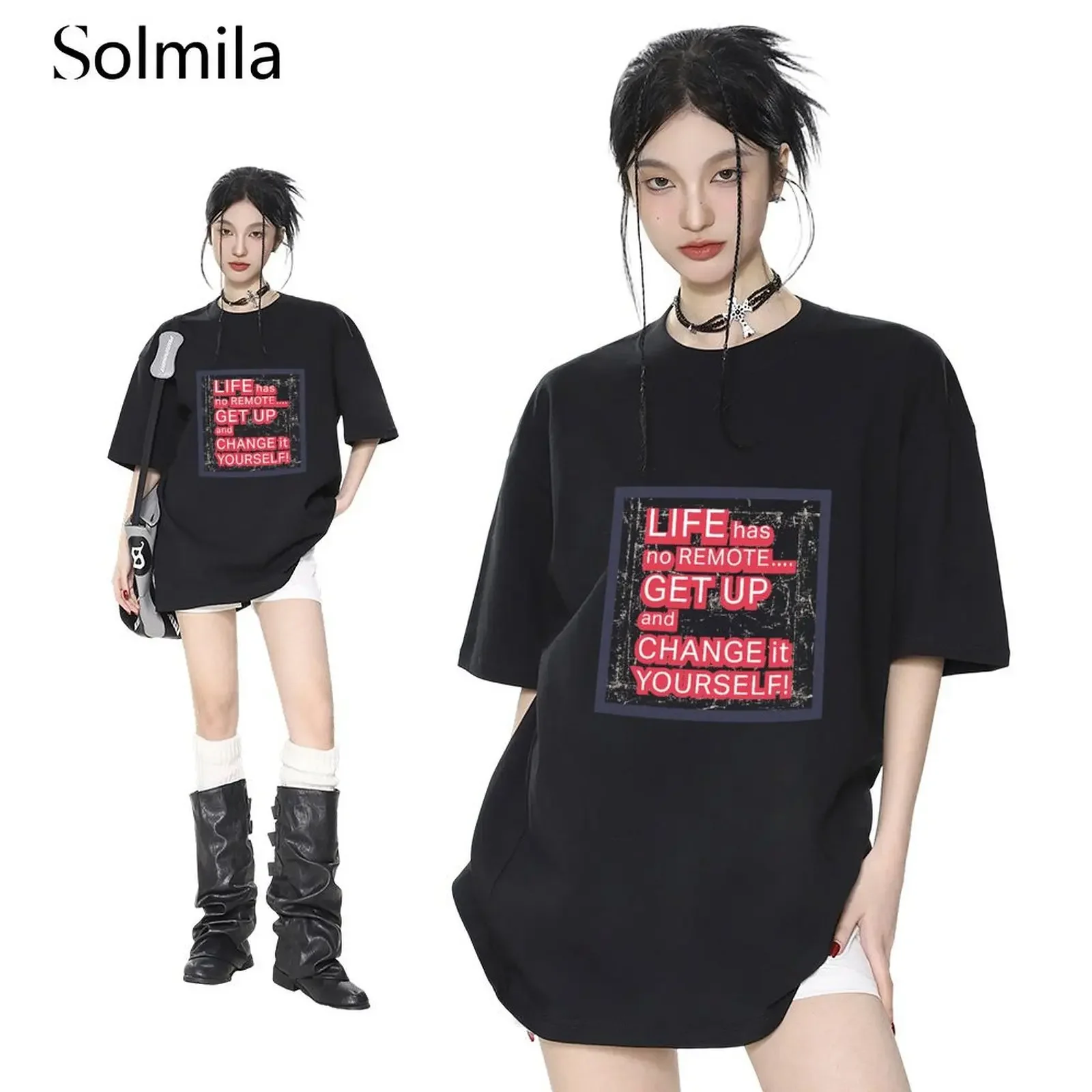 Women's Quick Drying Oversize Tee Tshirt Short Sleeve Top Letter Pattern Korea Style Ultra-Soft Summer Streetwear & Travel 2025
Women's Quick Drying Oversize Tee Tshirt Short Sleeve Top Letter Pattern Korea Style Ultra-Soft Summer Streetwear & Travel 2025