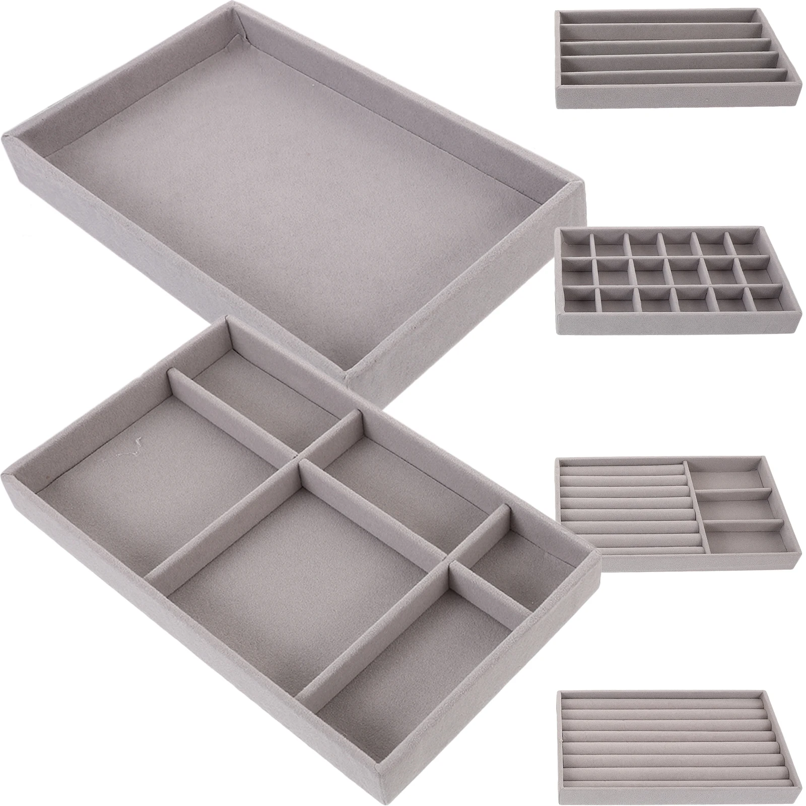 1 set Jewelry Storage Box Stackable Earring ganizer Flannel Display Tray Case 18 5 6 Grids Ring Holder Trinket Dish Home
1 set Jewelry Storage Box Stackable Earring ganizer Flannel Display Tray Case 18 5 6 Grids Ring Holder Trinket Dish Home