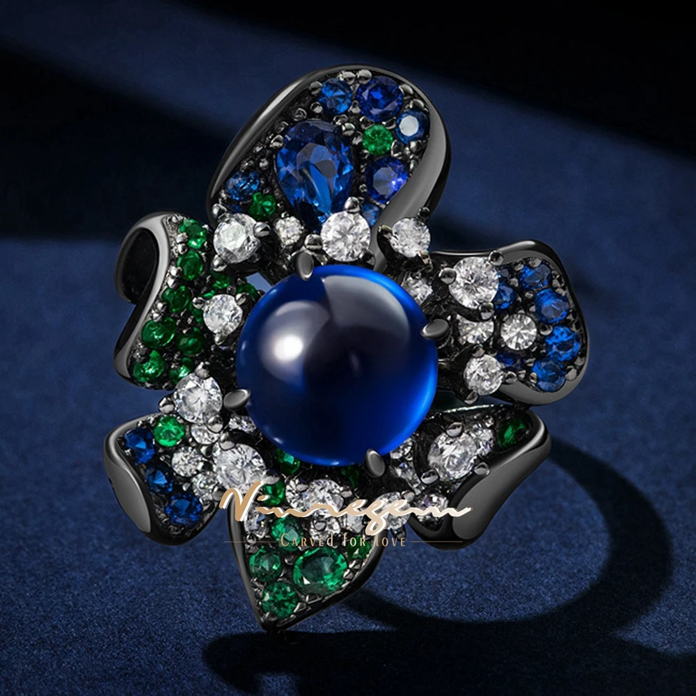 Vinregem 5CT 10 MM Sapphire High Carbon Diamond Gems Vintage 100% 925 Sterling Silver Cocktail Party Ring for Women Fine Jewelry
Vinregem 5CT 10 MM Sapphire High Carbon Diamond Gems Vintage 100% 925 Sterling Silver Cocktail Party Ring for Women Fine Jewelry