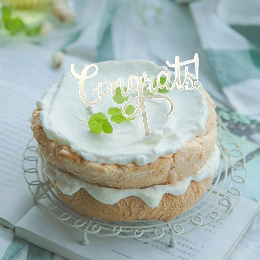 10Pcs Acrylic Graduation Cake Toppers Gold Silver Letter Design Prom Party Dessert Cupcake Insert Decoration Cake Topper
10Pcs Acrylic Graduation Cake Toppers Gold Silver Letter Design Prom Party Dessert Cupcake Insert Decoration Cake Topper