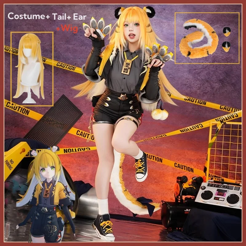 Cosplay Game Zenless Zone Zero Ju Fufu Cosplay Costume Wig Tail Ears Con Event Uniform Halloween Play Role Clothes Clothing Set
Cosplay Game Zenless Zone Zero Ju Fufu Cosplay Costume Wig Tail Ears Con Event Uniform Halloween Play Role Clothes Clothing Set