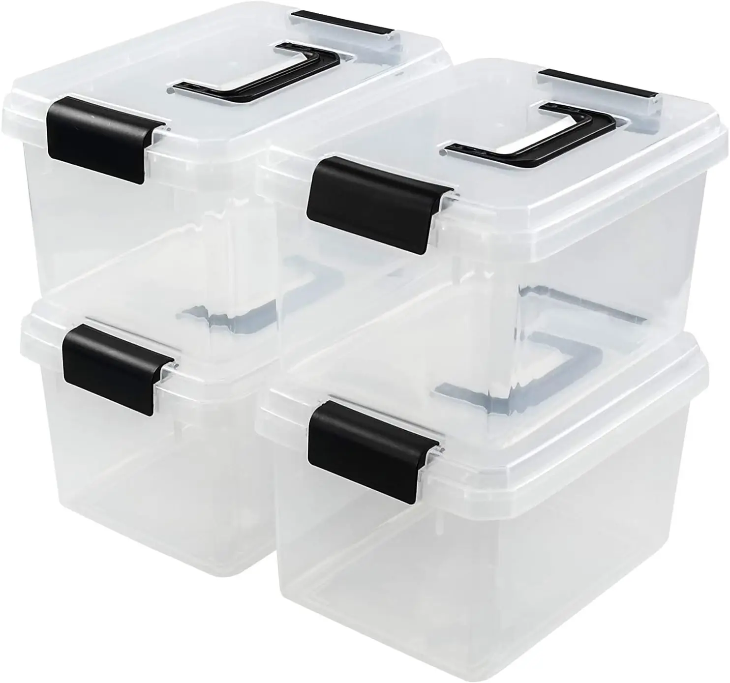 Plastic Storage Boxes with Lids, Small Organizers for Home & Office
Plastic Storage Boxes with Lids, Small Organizers for Home & Office