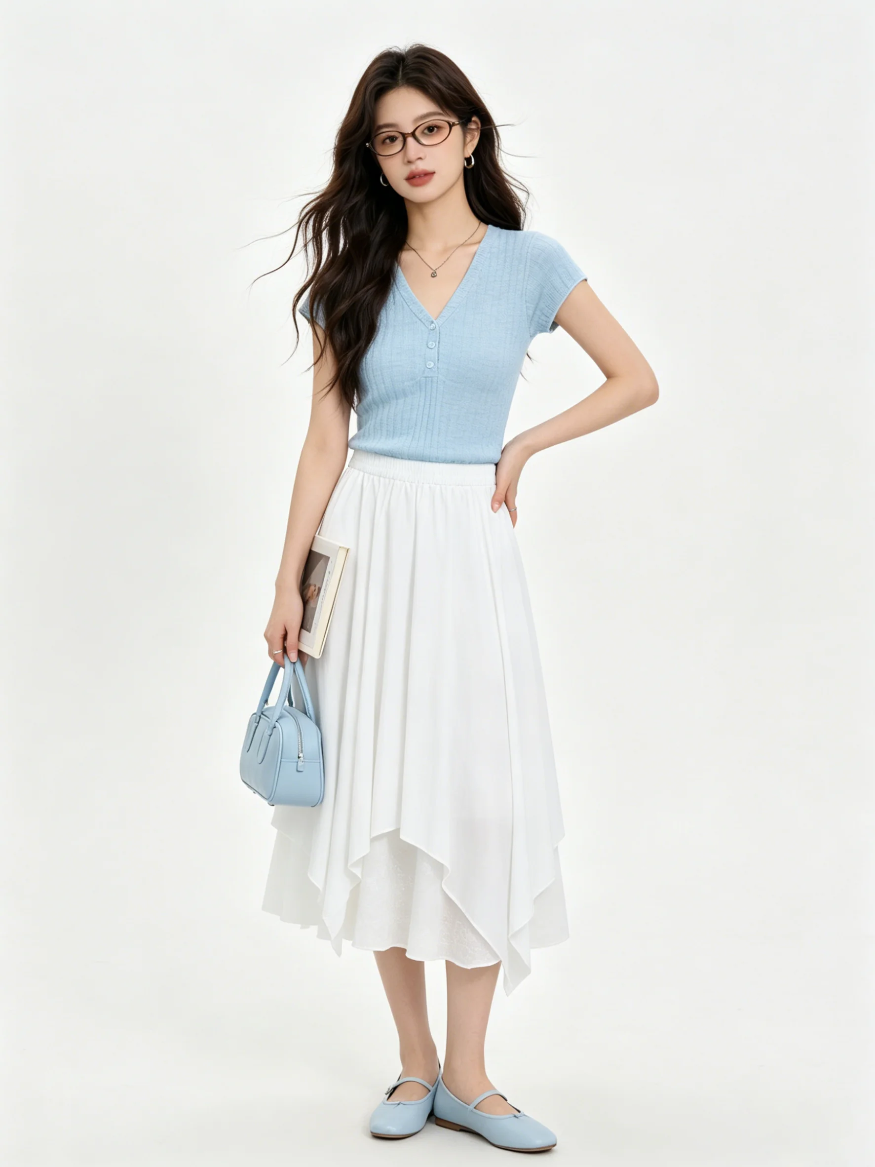Casual Skin-friendly Breathable Midi Skirt Asymmetrical Hemline Loose Fit Comfortable Daily Wear Ladies' Half-length Skirt
Casual Skin-friendly Breathable Midi Skirt Asymmetrical Hemline Loose Fit Comfortable Daily Wear Ladies' Half-length Skirt