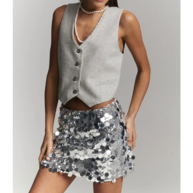 2025 Autumn and Winter New High Waist Solid Color Sequined Skirt Sexy Hip Skirt Fashion Temperament
2025 Autumn and Winter New High Waist Solid Color Sequined Skirt Sexy Hip Skirt Fashion Temperament