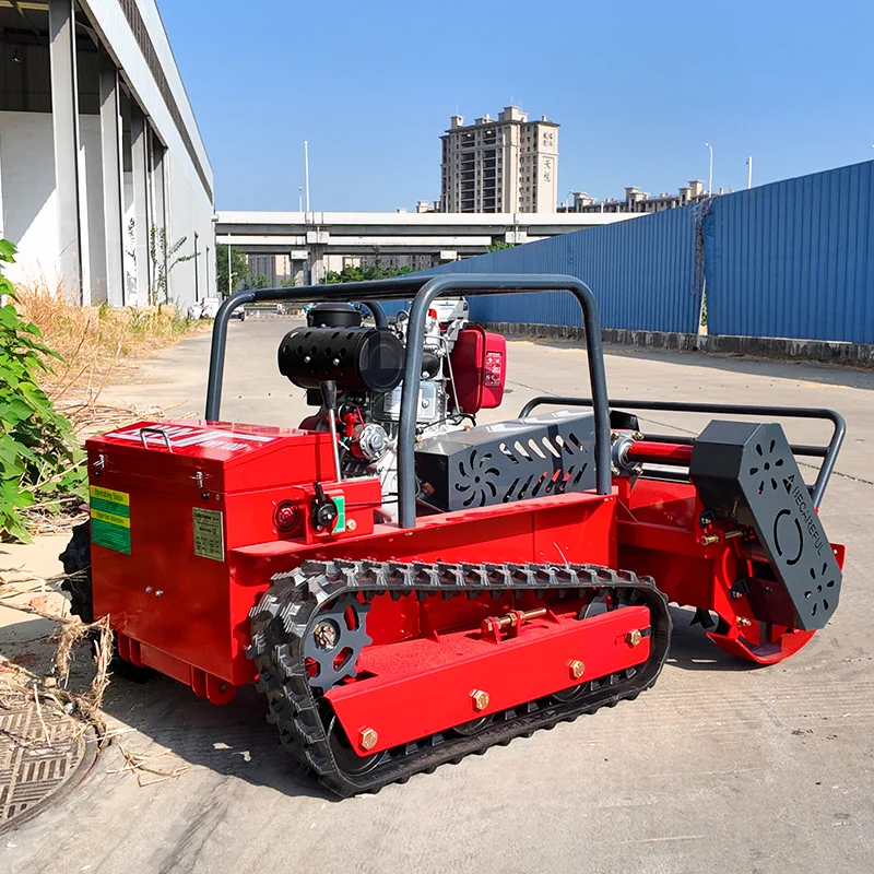 Настраиваемая беспроводная косилка с дистанционным управлением, самоходная гусеничная косилка для эффективного обслуживания сада 
Настраиваемая беспроводная косилка с дистанционным управлением, самоходная гусеничная косилка для эффективного обслуживания сада